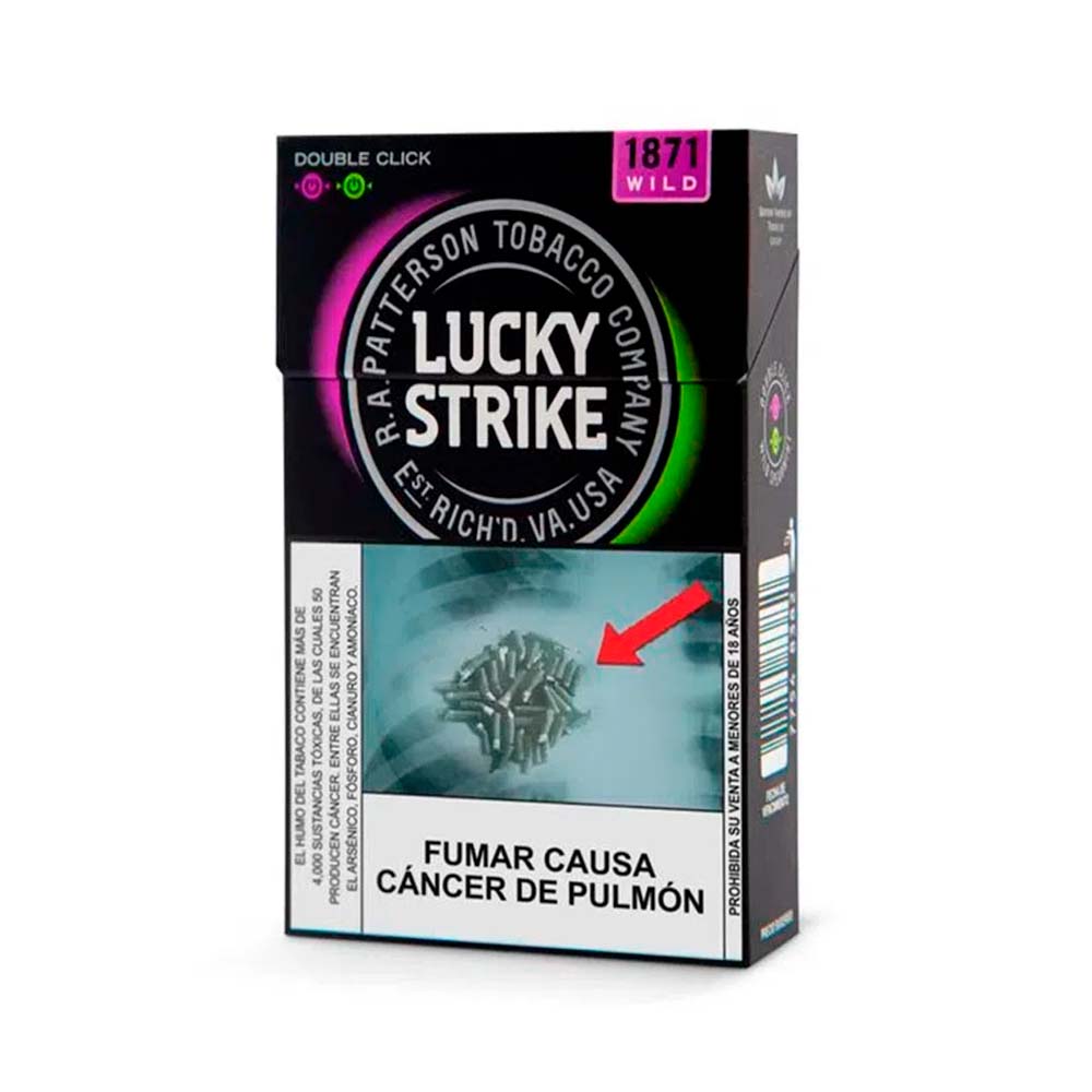 Lucky Strike Doble Cápsula Sabor a Mora x20